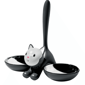 Alessi Trigrito Cat Bowl Black